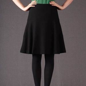 Boden wool tiered skater skirt